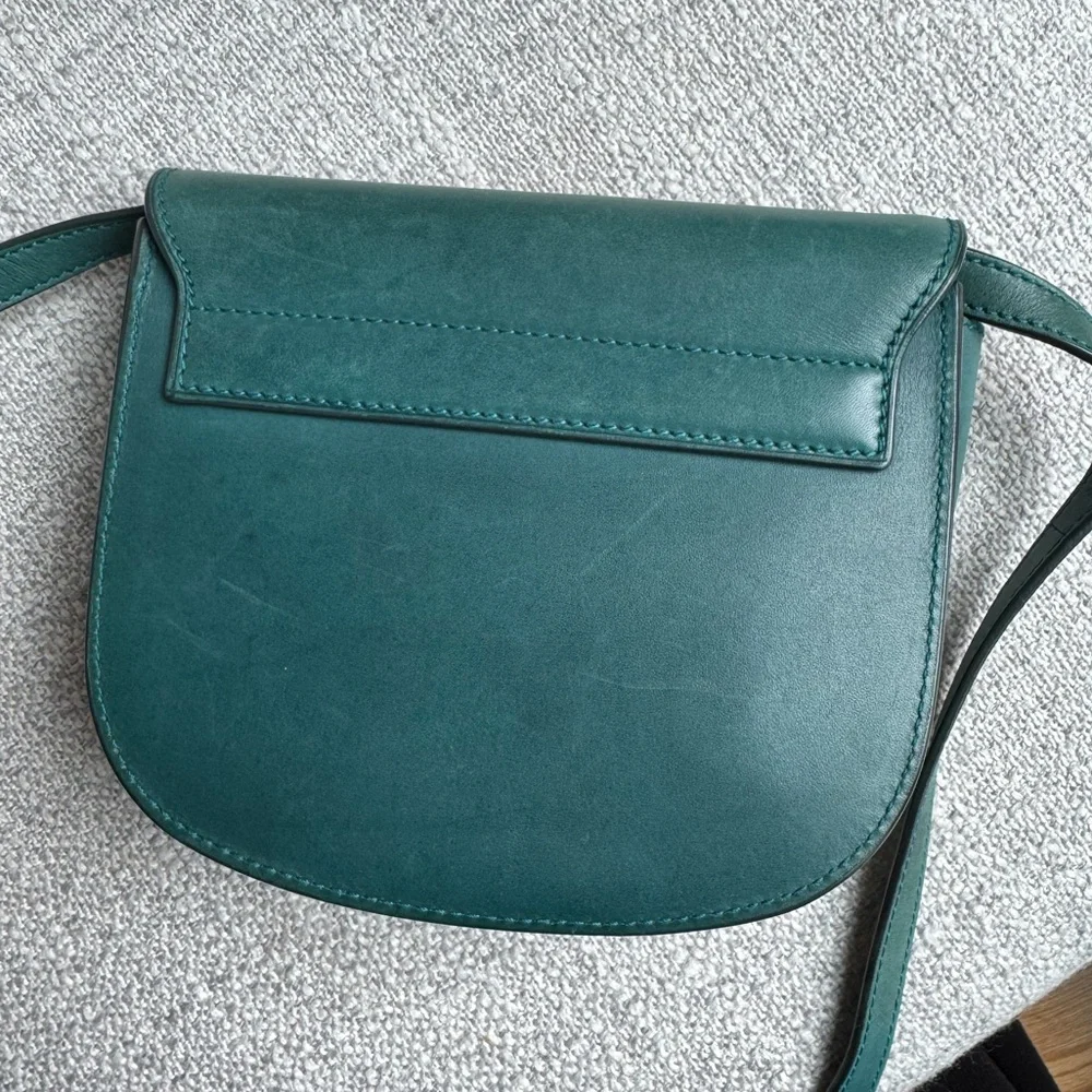 Saint Laurent Kaia Crossbody in Green Leather - Picture 9 of 16